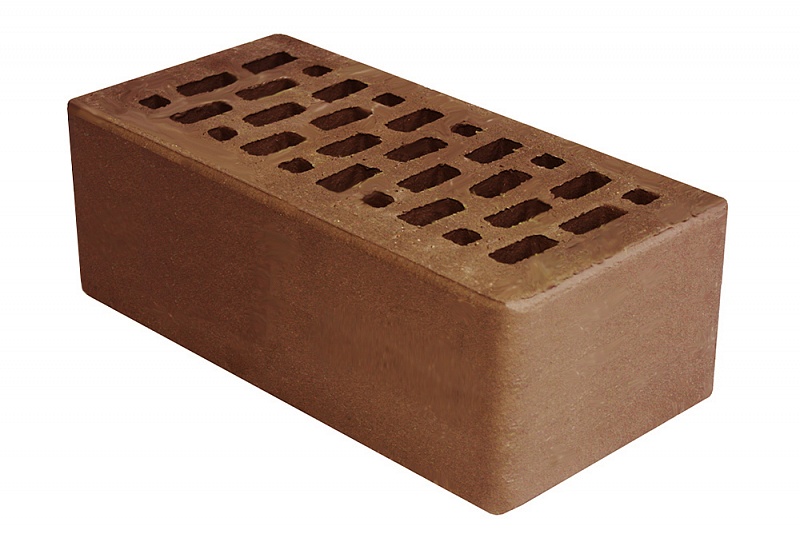 Облицовочный пустотелый, М-150,120x250x88, коричневый, Терекс кирпич