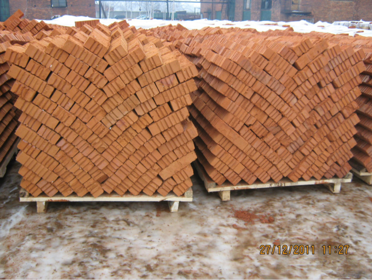 Кирпич полнотелый одинарный М-125 Палики КЗ